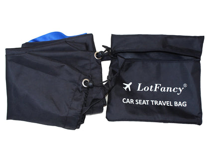 LotFancy Child Car Seat Travel Bag With Shoulder Strap and Storage Pouch