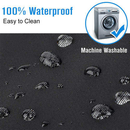 LotFancy Dog Seat Cover with Seat Belt, Pet Seat Covers with Side Flaps, 100% Waterproof Dog Back Seat Covers for Cars/Trucks/SUVs, Scratch Proof & Nonslip Black Car Seat Cover & Hammock