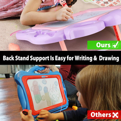 LotFancy Upgraded Magnetic Drawing Board Toddler Toys for Kids Boys, 16x13 Large Magna Doodle Board for Girls Boys, Erasable Writing Sketching Pad for Writing Painting Drawing