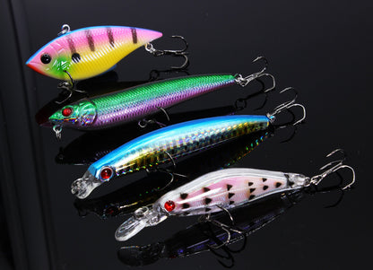LotFancy Metal Fishing Lures Treble Hooks Assorted Inline Spinner Baits & Spoons Bass Salmon Trout Freshwater