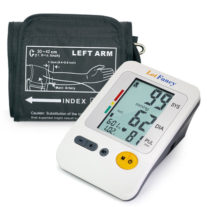 LotFancy Auto Digital Wrist Blood Pressure Monitor with Case,30x4 Memories for 4 Users, 2.3 Inch LCD,WHO Indicator, Last 3 Results Average (11.8-16.5 Inch)