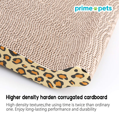 Prime Pets Cat Scratcher Couch, Recycle Corrugated Cat Scratcher Cardboard Bed, Cat Scratching Lounger Sofa