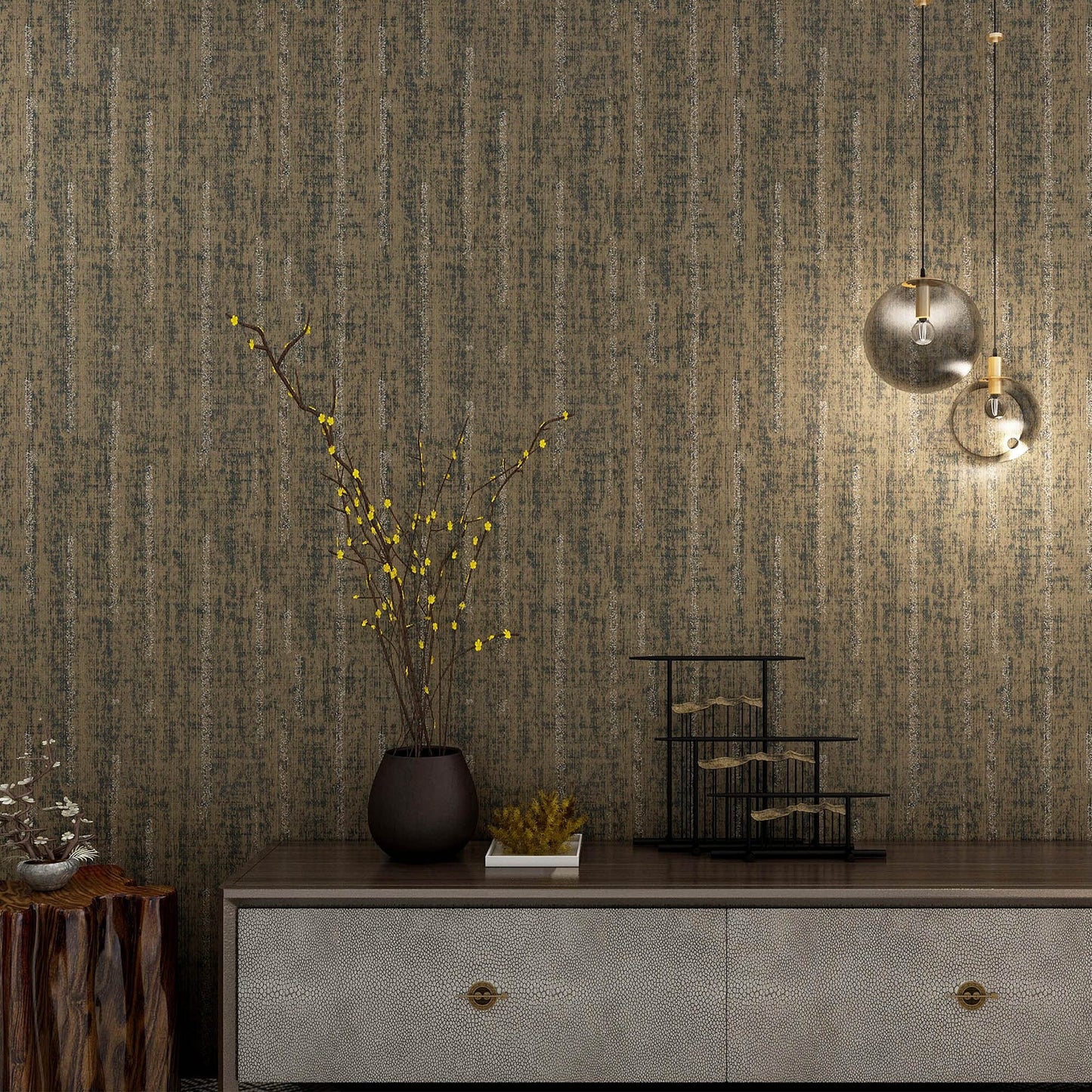 LotFancy Peel and Stick Wallpaper, Mocha Brown, Removable Contact Paper, Self Adhesive Wall Paper