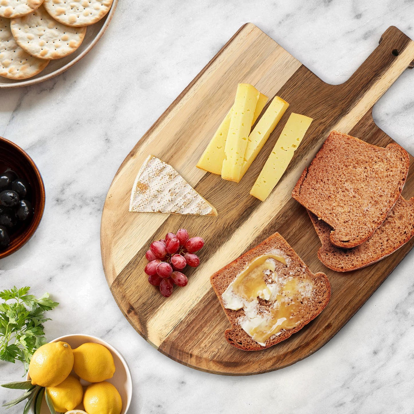 LotFancy Pizza Peel, Wood Pizza Spatula Paddle